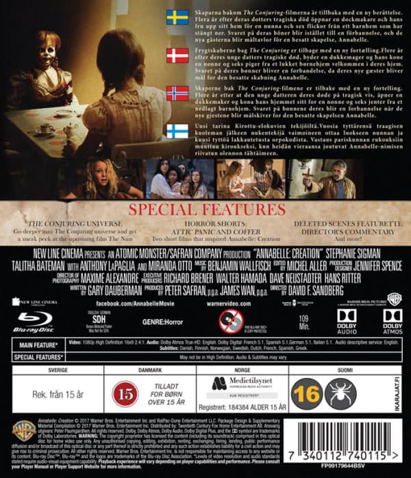 Annabelle 2: Creation (2017) (Blu-Ray)