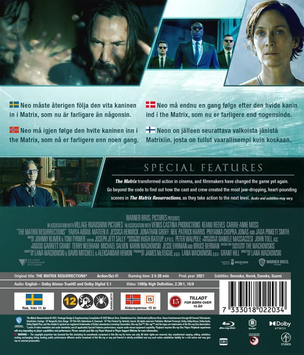 Matrix 4: Resurrections (2021) (Blu-Ray)