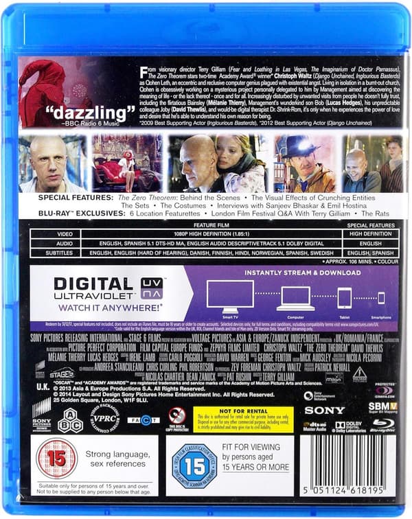The Zero Theorem (2013) (Blu-Ray)