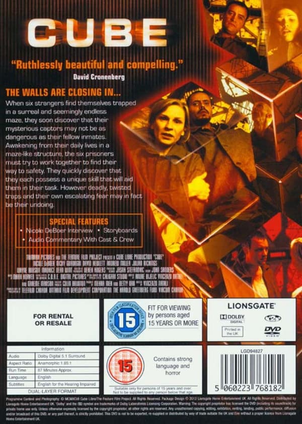 Cube (1997) (DVD)