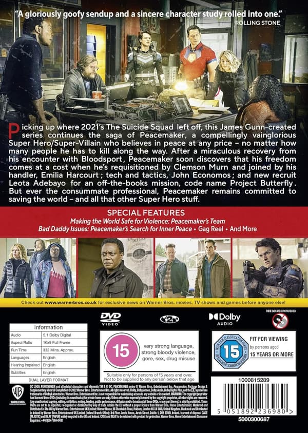 Peacemaker Season 1 (2022) (DVD)