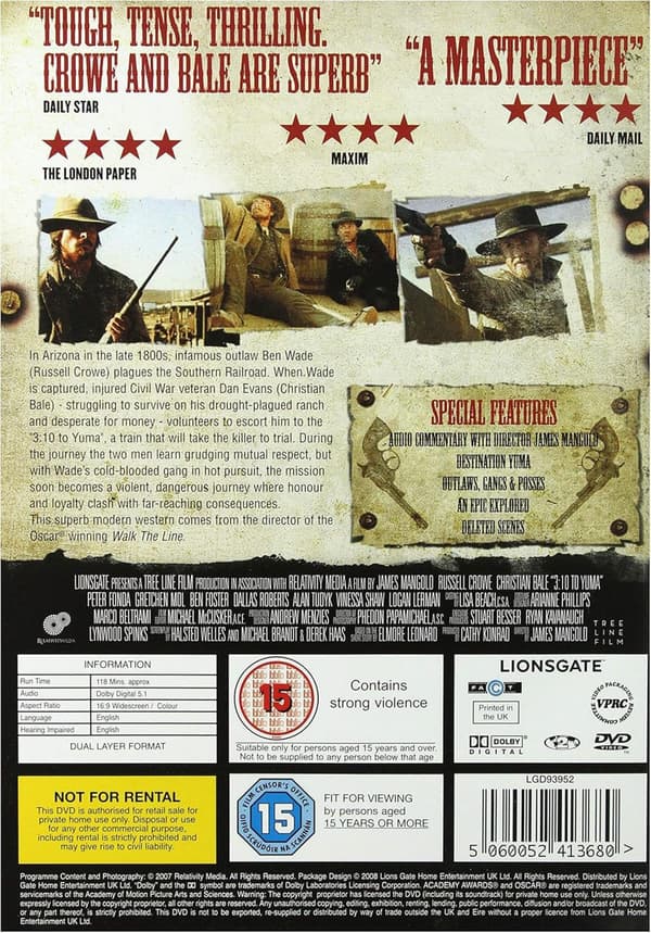 3:10 to Yuma (2007) (DVD)