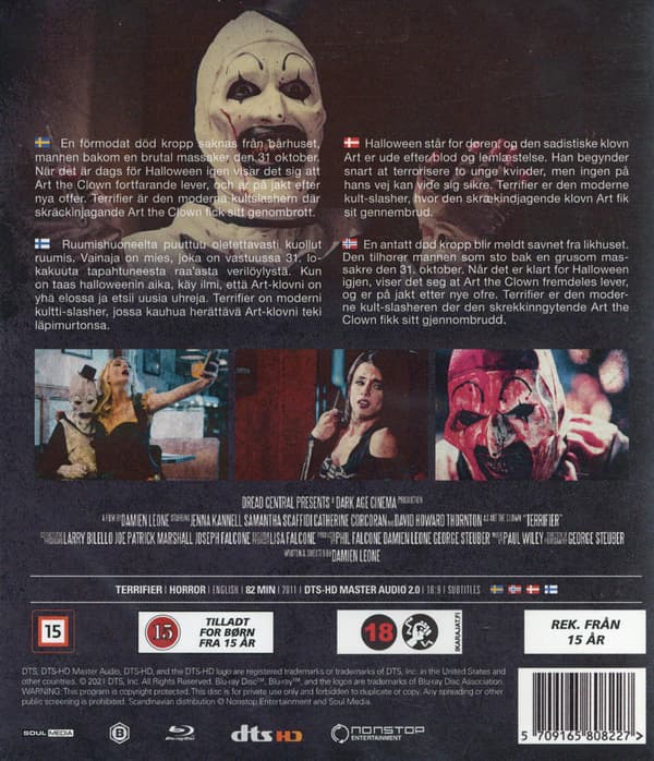 Terrifier 1 (2016) (Blu-Ray)