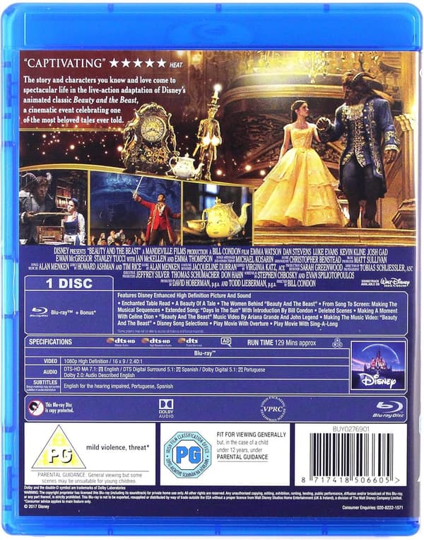 Beauty and the Beast (2017) (Blu-Ray)