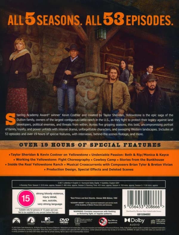 Yellowstone The Complete Series (2018-2024) (DVD)