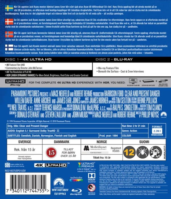 Clear and Present Danger (1994) (4K UHD)