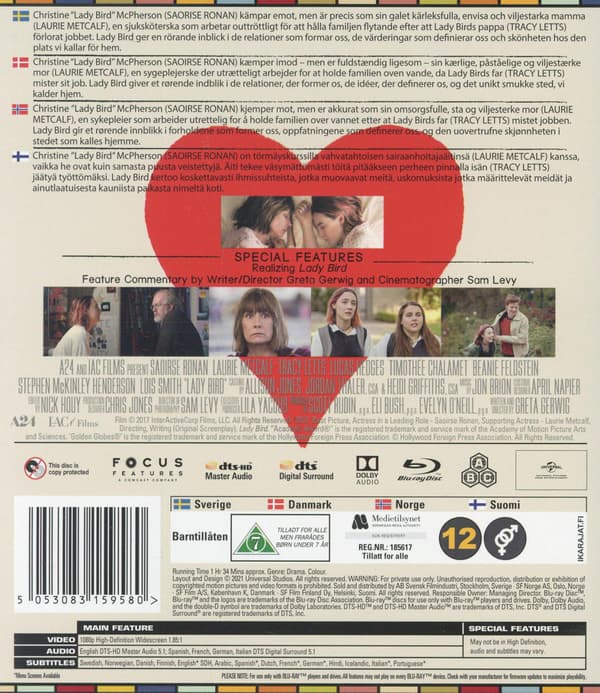 Lady Bird (2017) (Blu-Ray)