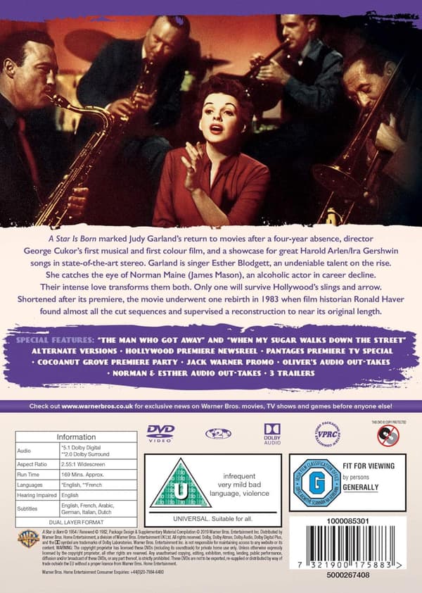 A Star Is Born (1954) (DVD)