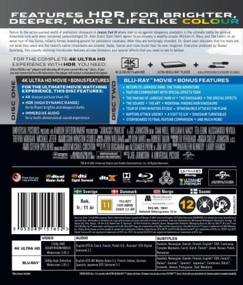 Jurassic Park III (2001) (4K UHD)