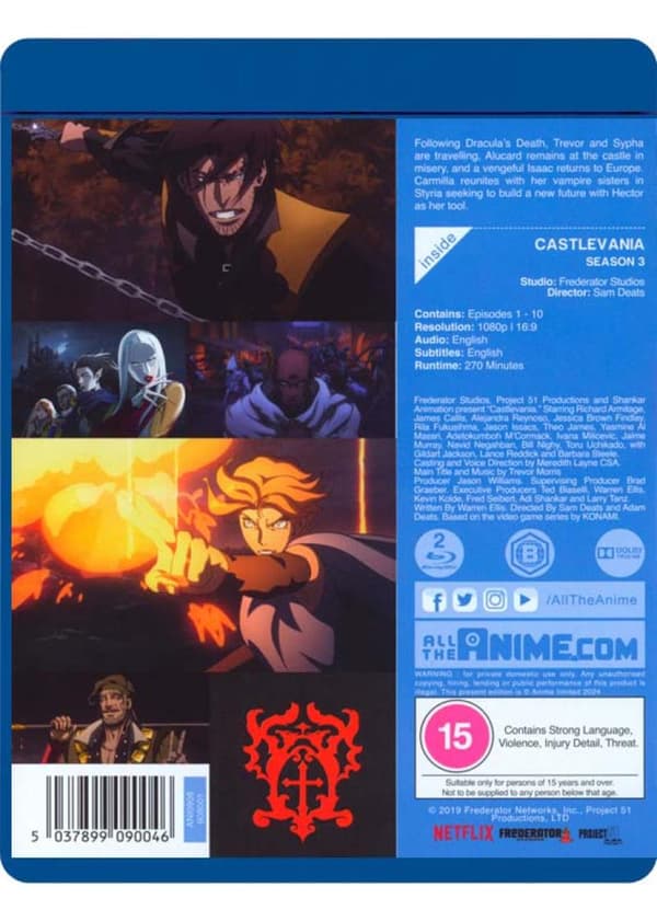 Castlevania Season 3 (2018) (Blu-Ray)