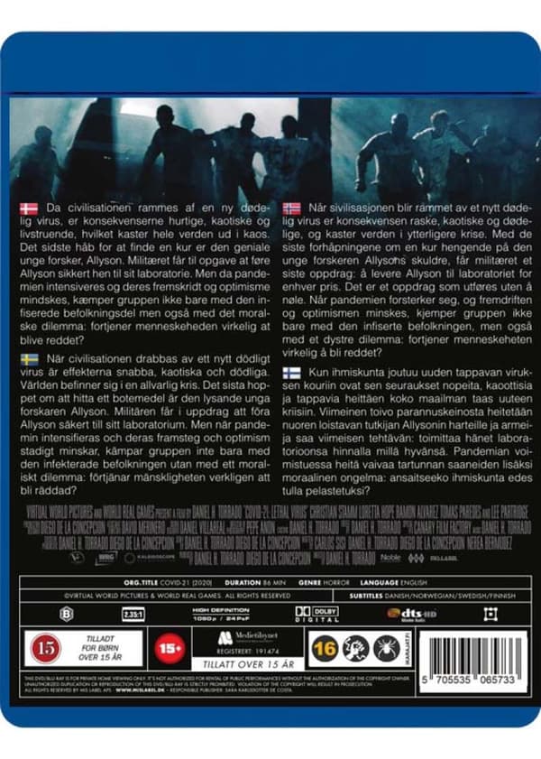 Covid 21: Lethal Virus (2021) (Blu-Ray)