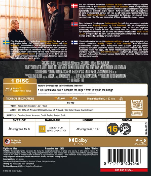 Nightmare Alley (2021) (Blu-Ray)