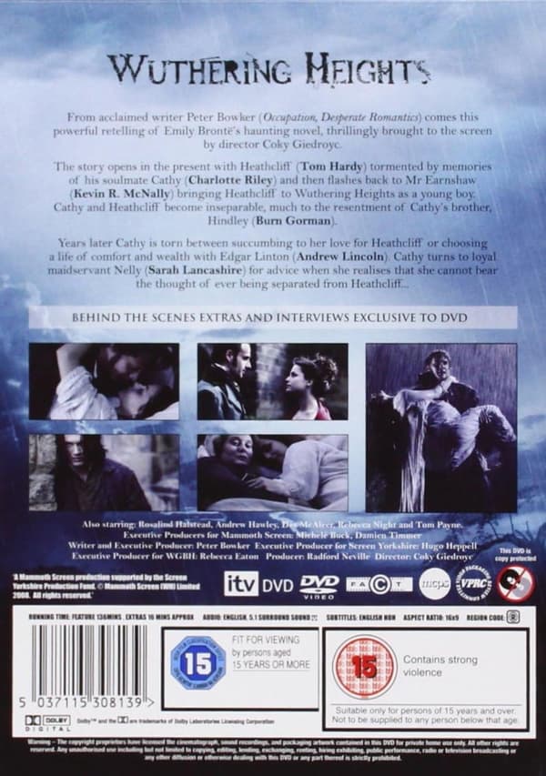 Wuthering Heights (2009) Mini Series (DVD)