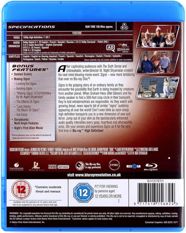 Signs (2002) (Blu-Ray)