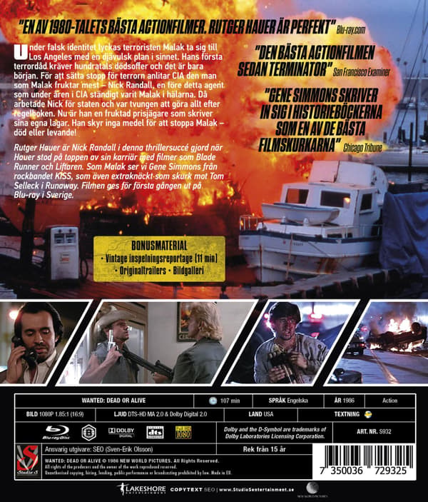 Wanted: Dead or Alive (1986) (Blu-Ray)