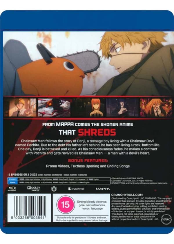 Chainsaw Man Season 1 (2022) (Blu-Ray)