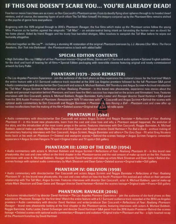 Phantasm - The Complete Collection (1979-2016) (Blu-Ray) 5 Movie Collection
