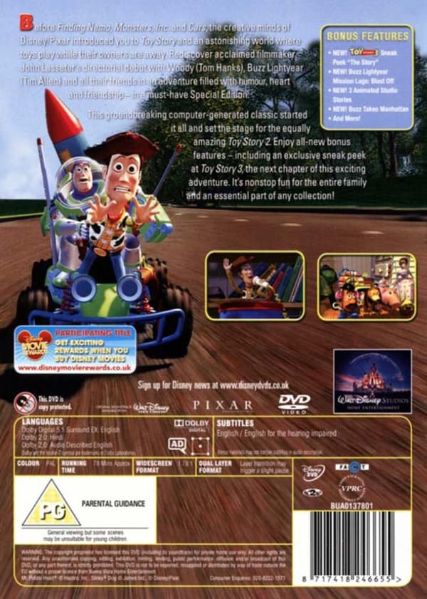 Toy Story (1995) (DVD)