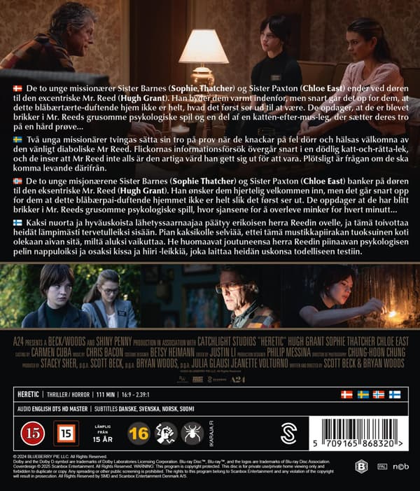 Heretic (2024) Blu-Ray (svensk text)