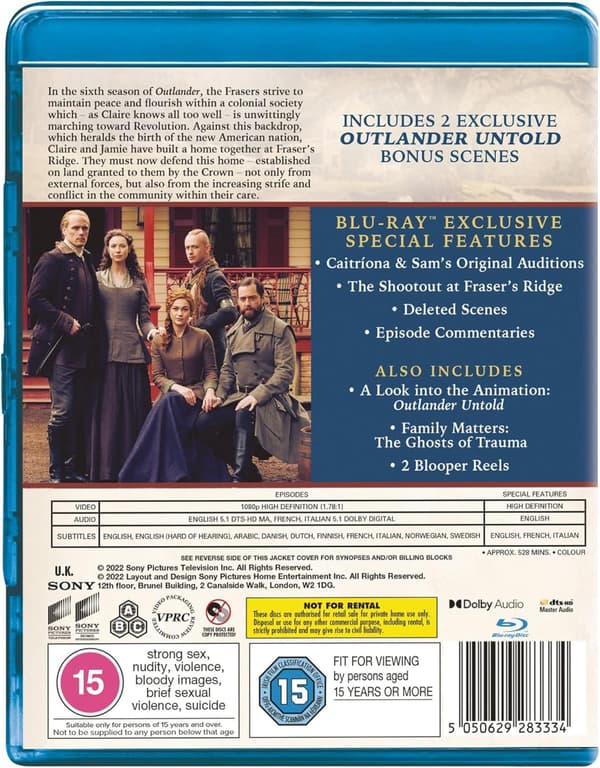 Outlander Season 6 (2022) (Blu-Ray)