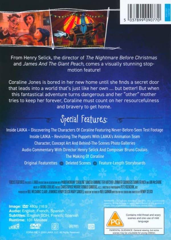 Coraline (2009) (DVD)