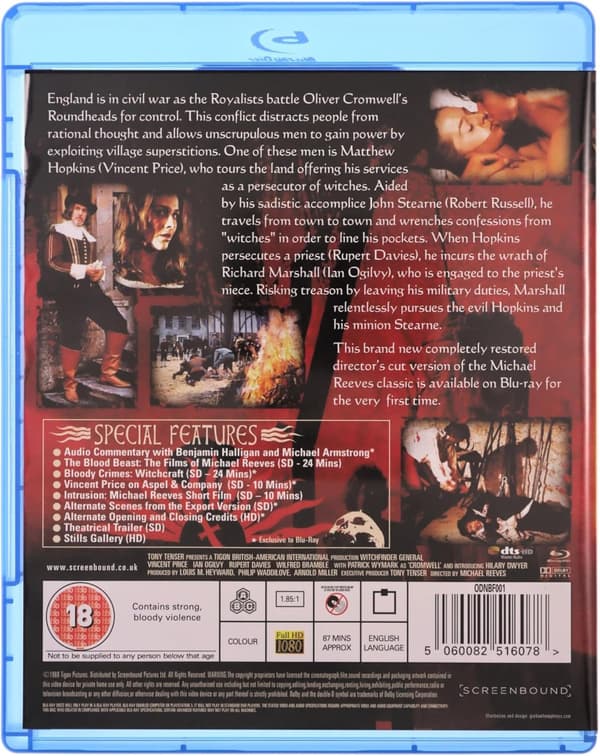 Witchfinder General (aka The Conqueror Worm) (1968) (Blu-Ray)