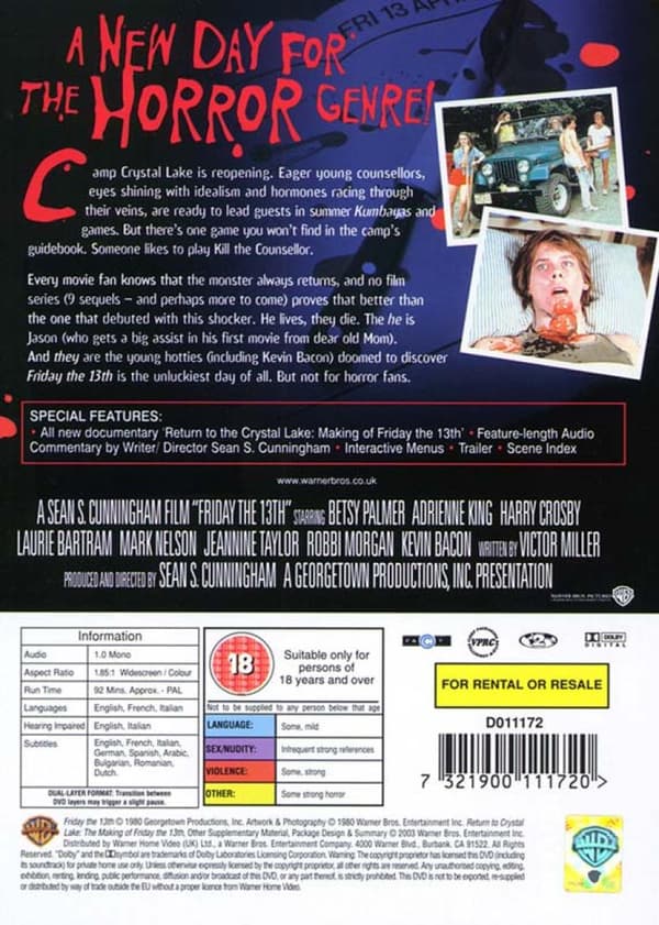 Friday The 13th (1980) (DVD)