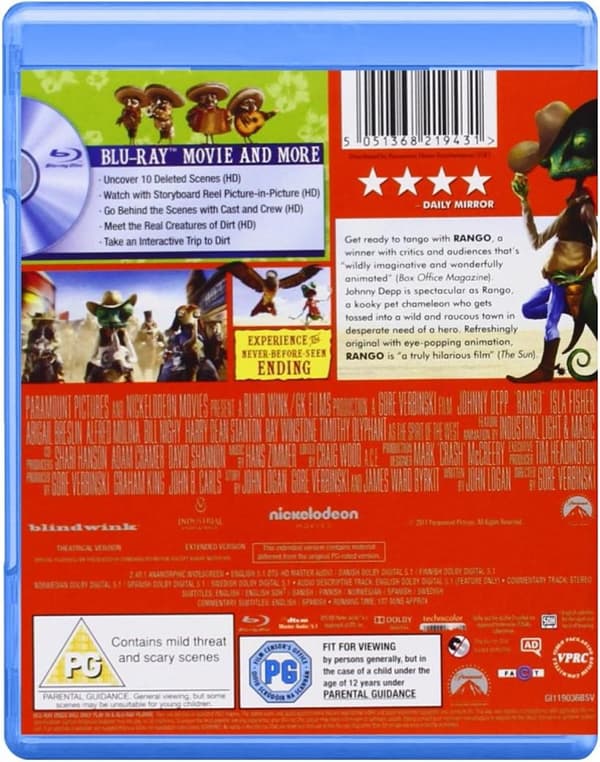 Rango (2011) (Blu-Ray)