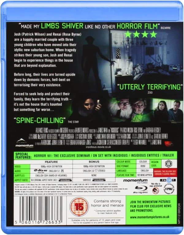 Insidious: Chapter 1 (2010) (Blu-Ray)