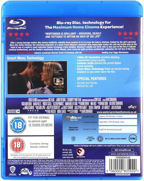 Eastern Promises (2007) (Blu-Ray)