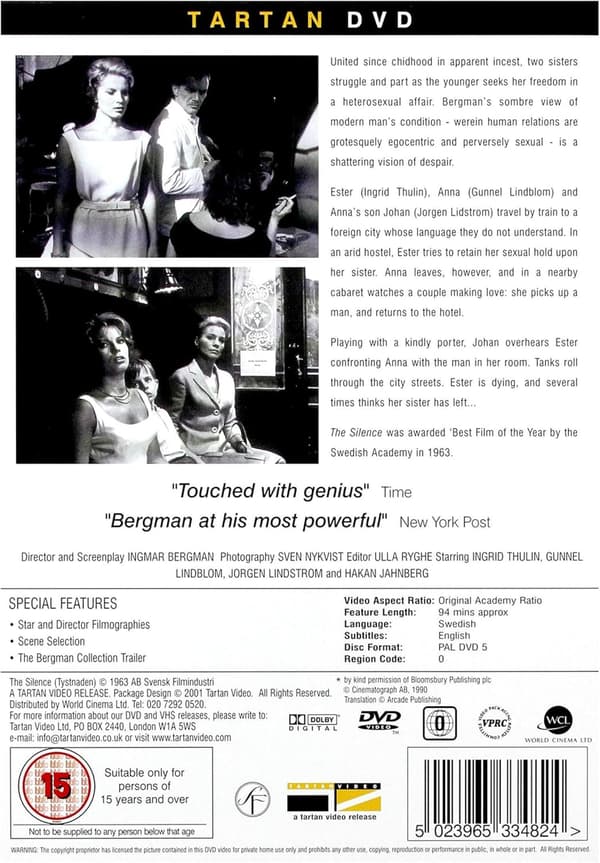 The Silence (Tystnaden) (1963) (DVD)