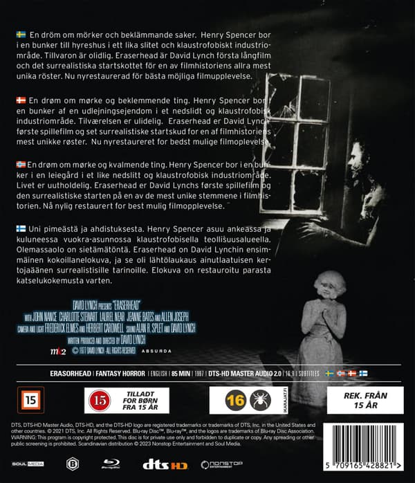 Eraserhead (1977) (Blu-Ray)