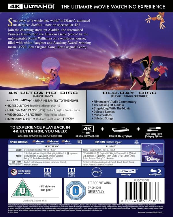 Aladdin (1992) (4K UHD)