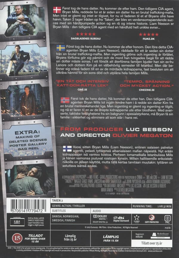 Taken 2 (2012) DVD (svensk text)