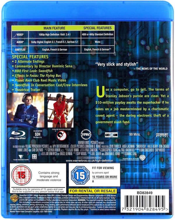 Swordfish (2001) (Blu-Ray)