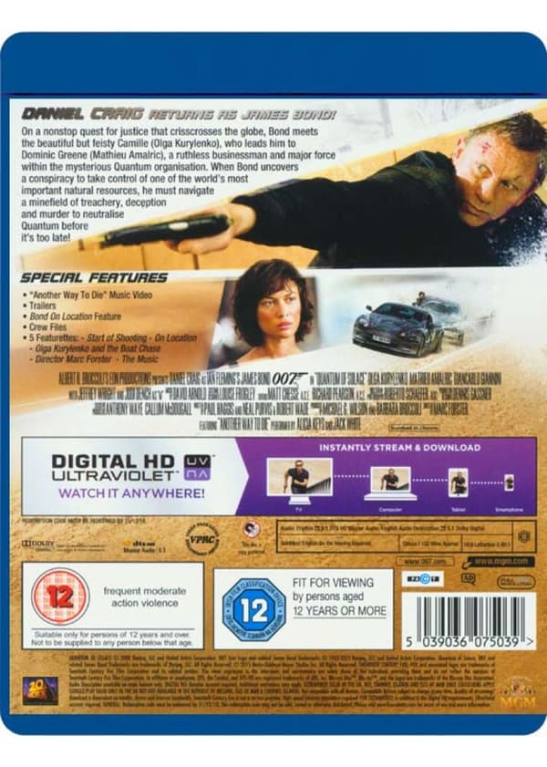 Quantum Of Solace (2008) (Blu-Ray)