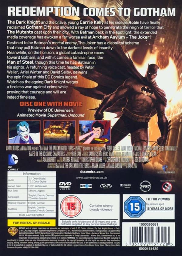 Batman: The Dark Knight Returns, Part 2 (2013) (DVD)