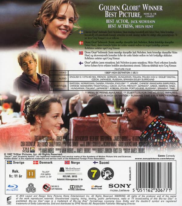 As Good As It Gets (1997) (Blu-Ray)