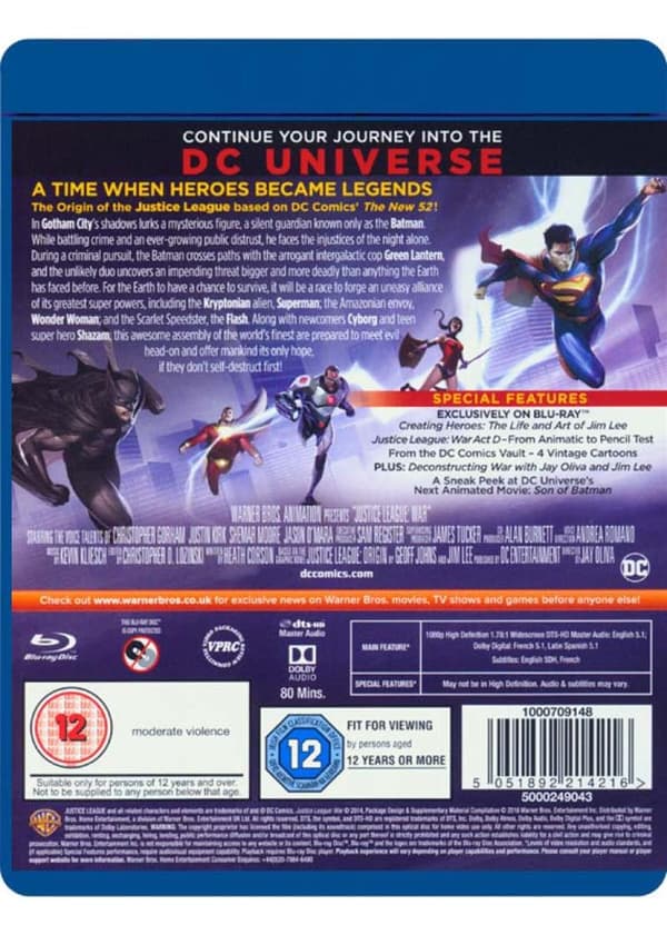 Justice League: War (2014) (Blu-Ray)