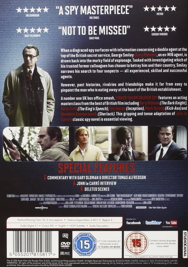 Tinker Tailor Soldier Spy (2011) (DVD)
