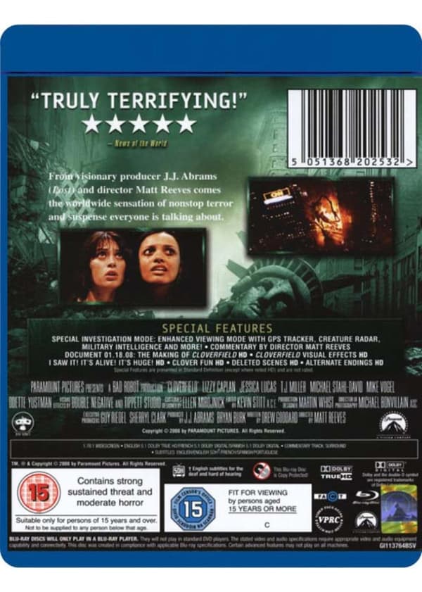 Cloverfield (2008) (Blu-Ray)