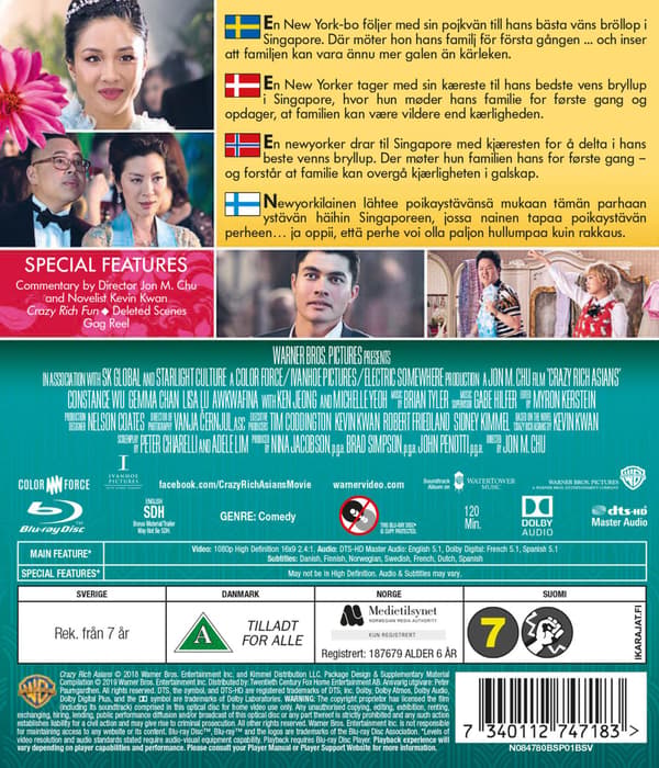 Crazy Rich Asians (2018) (Blu-Ray)