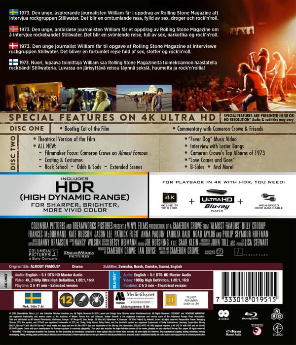 Almost Famous (2000) (4K UHD)