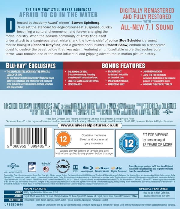 Jaws (1975) (Blu-Ray)