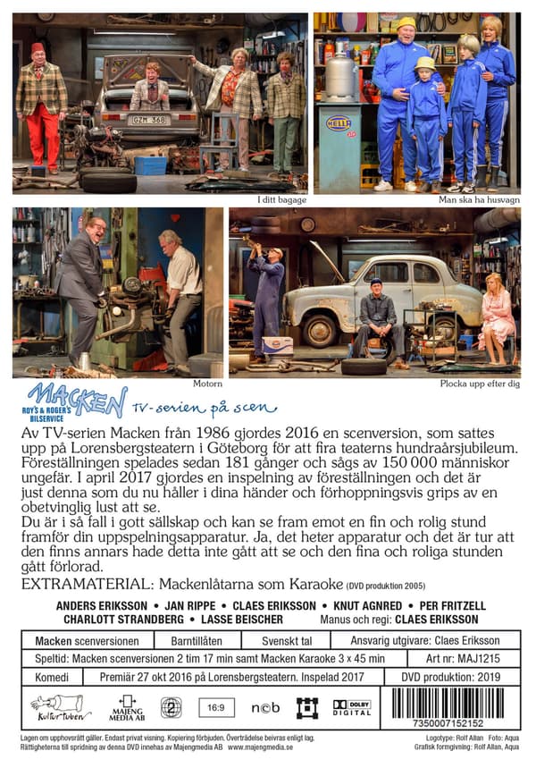 Macken: Scenföreställningen (2016) (DVD)