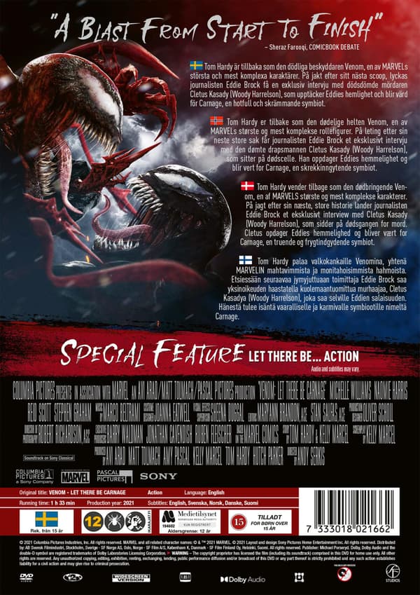 Venom: Let There Be Carnage (2021) (DVD)