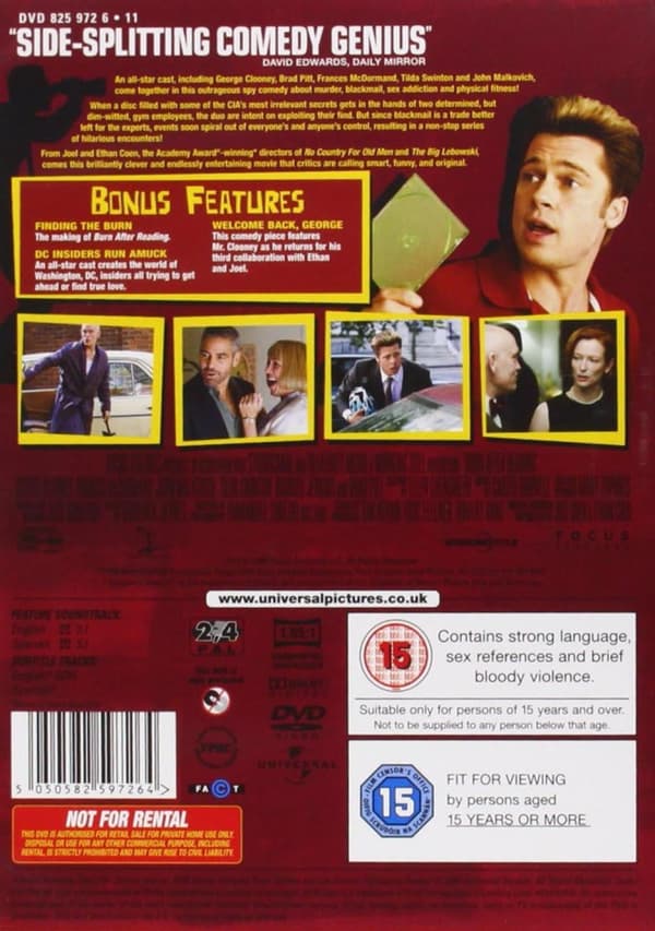 Burn After Reading (2008) (DVD)