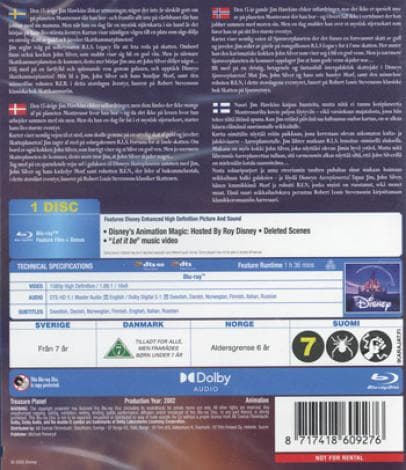 Treasure Planet (2002) / Skattkammarplaneten (Blu-Ray)