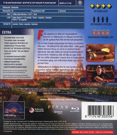 Ratatouille (2007) / Råttatouille (Blu-Ray)