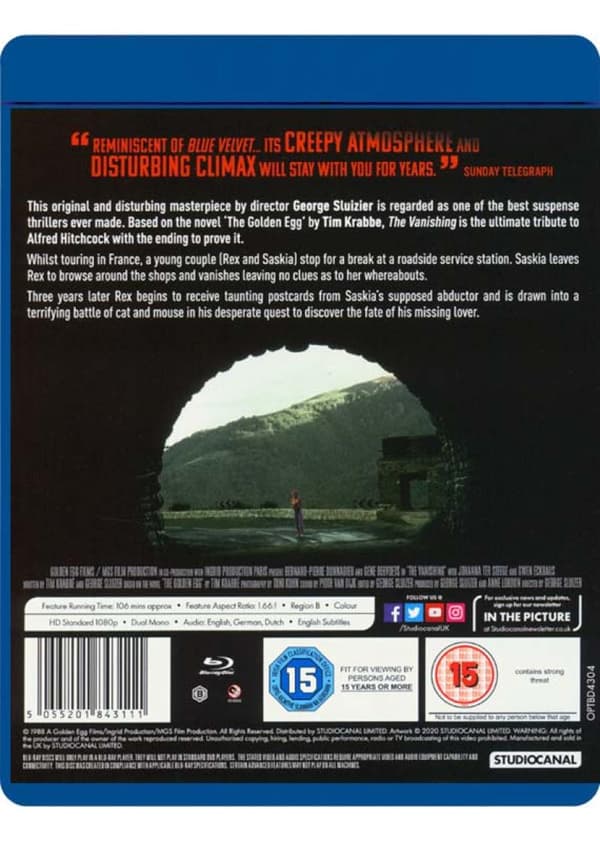 The Vanishing (1988) (Blu-Ray)